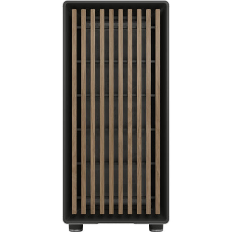 Fractal design north midi tower behuizing (wit houtkleur | 2x usb-a | 1x usb-c | tempered glass)