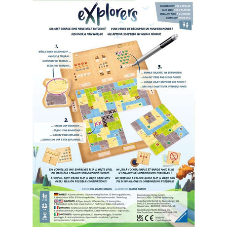 Ravensburger explorers stalo žaidimas (anglų k., 1–4 žaidėjai, 20–30 min., nuo 8 metų)