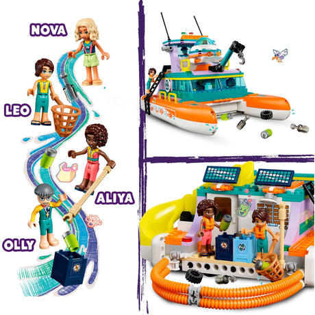 Lego friends - byggleksak för sjöräddningsbåtar (41734)