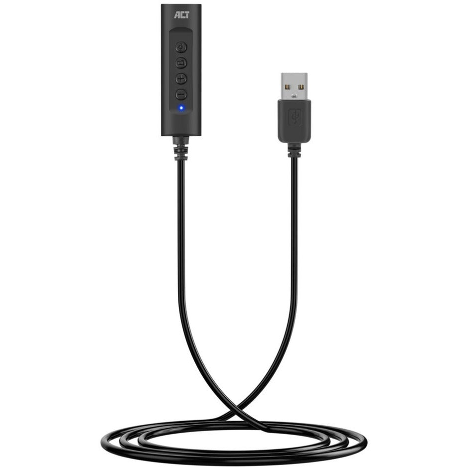 ACT Connectivity USB-A External Sound Card (Black)