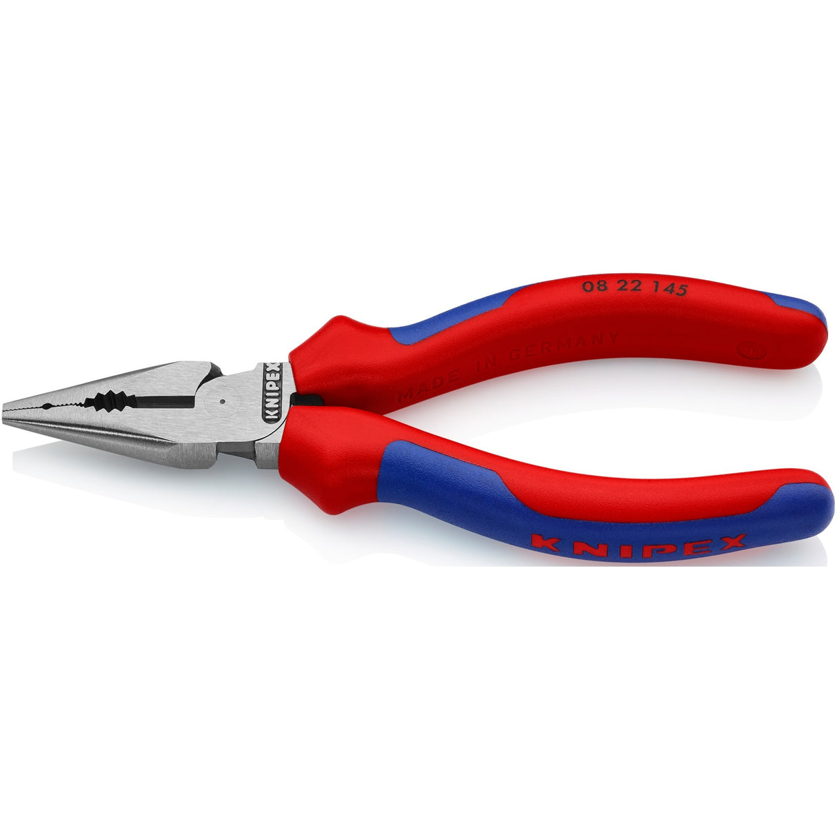Knipex Snipe Nose Combination Pliers 0822145 (red blue)