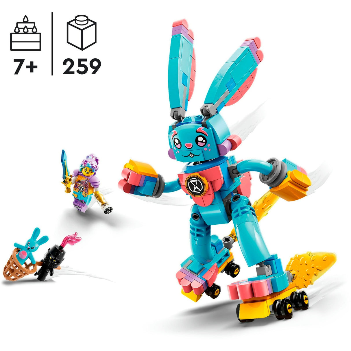 Lego dreamzzz - stavebnice králíka izzie a bunchu (71453)