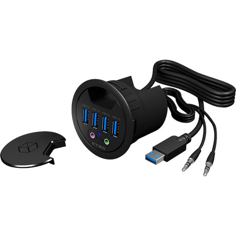 Icy box ib-hub1403a usb hub (černý)