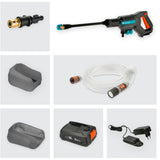Gardena aquaclean 24 18v p4a - battery high-pressure cleaner - 24 bar - incl. battery and charger