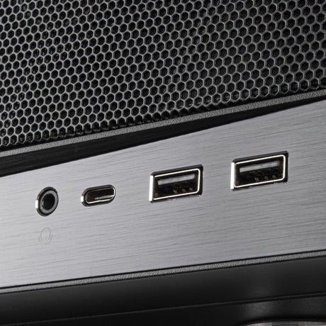 Silverstone SST-GD11B HTPC ház (fekete | 2x USB-A | 1x USB-C)