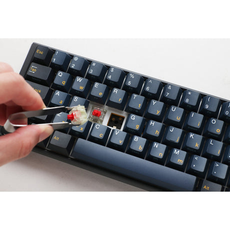 Mechanische Gaming-Tastatur Ducky One 3 Pro Mini RGB (Schwarz, US-Layout (QWERTZ), Cherry MX2A Braun, 60 %, RGB-LED, Double-Shot-PBT, Quack-Mechanik, Hot-Swap)