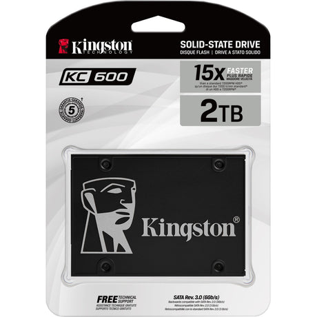 SSD Kingston KC600 2048 Go (noir, SKC600 2048G, SATA 600)