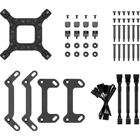 Deepcool LS720S Zero Dark Water Cooling (Schwaarz, 4-Pin PWM Fan Connector)