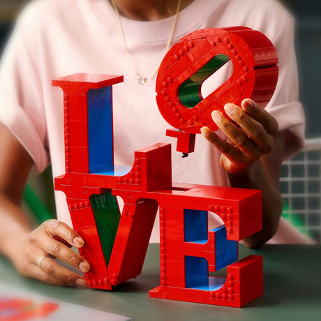 Lego art love komplet za gradnjo dodatkov za dom za odrasle, valentinovo darilo - 31214