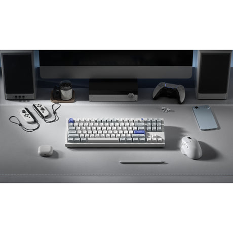 Keychron Q3 HE 8K Magnetic Switch Keyboard (White, US Layout (QWERTY), Ultra-Fast Lime, 80% (TKL), RGB, Hot Swap, 8K)