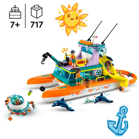 Lego friends - byggleksak för sjöräddningsbåtar (41734)