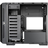 Silverstone cs382 mini tower behuizing (zwart | 2x usb-a | 1x usb-c)