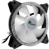 Inter-Tech Argus RS-07 RGB Set 120x120x25 Case Fans (black, 3 pieces, 120 x 120 x 25 mm, PWM)