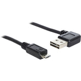 Delock USB 2.0 A 90° > USB Micro-B Cable (Black, 5m)