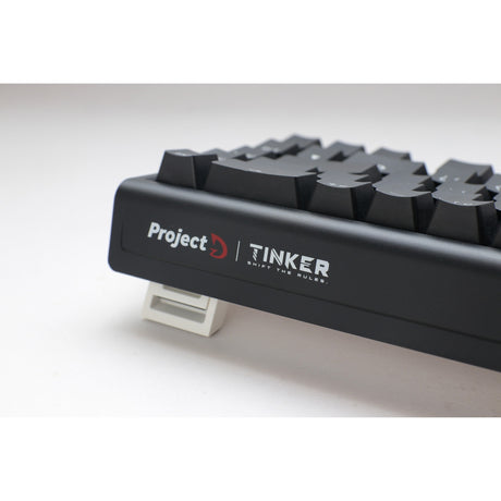Ducky ProjectD Tinker 65 with QMK Via, Keyboard (black white, US layout, Cherry MX Brown, RGB LED, double-shot PBT, hot-swappable, gasket mount, 65%)