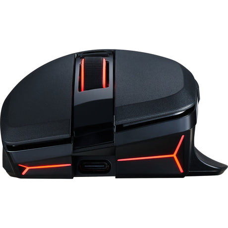 Powercolor alphyn am10 Wireless Gaming Maus (schwaarz rout, 100 - 26000 dpi, 8k, rgb, usb 2.4g Bluetooth 5.2)