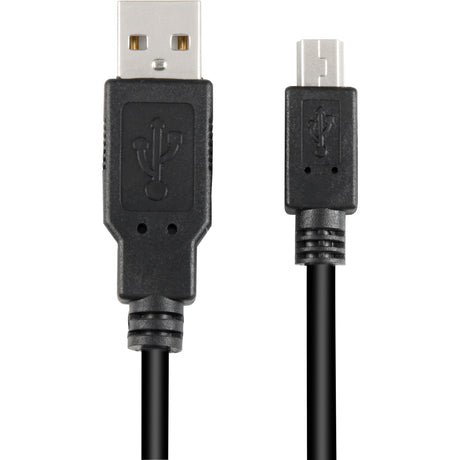 Sharkoon USB-A 2.0 > Mini USB-B Kabel (schwarz, 1 Meter, doppelte Abschirmung)