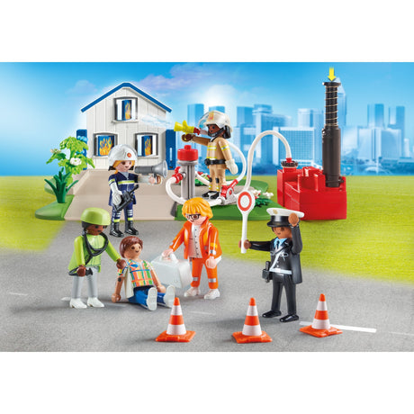 Figiúirí Playmobil - mo chuid figiúirí: bréagáin tógála misean tarrthála (70980)