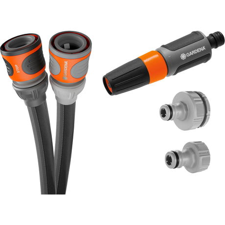 Gardena tekstilna cev liano life 15 m set (temno sivo oranžna)