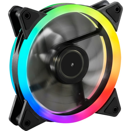 Sharkoon Shark Blades PWM RGB Case Fan (Black, 120 x 120 x 25 mm)