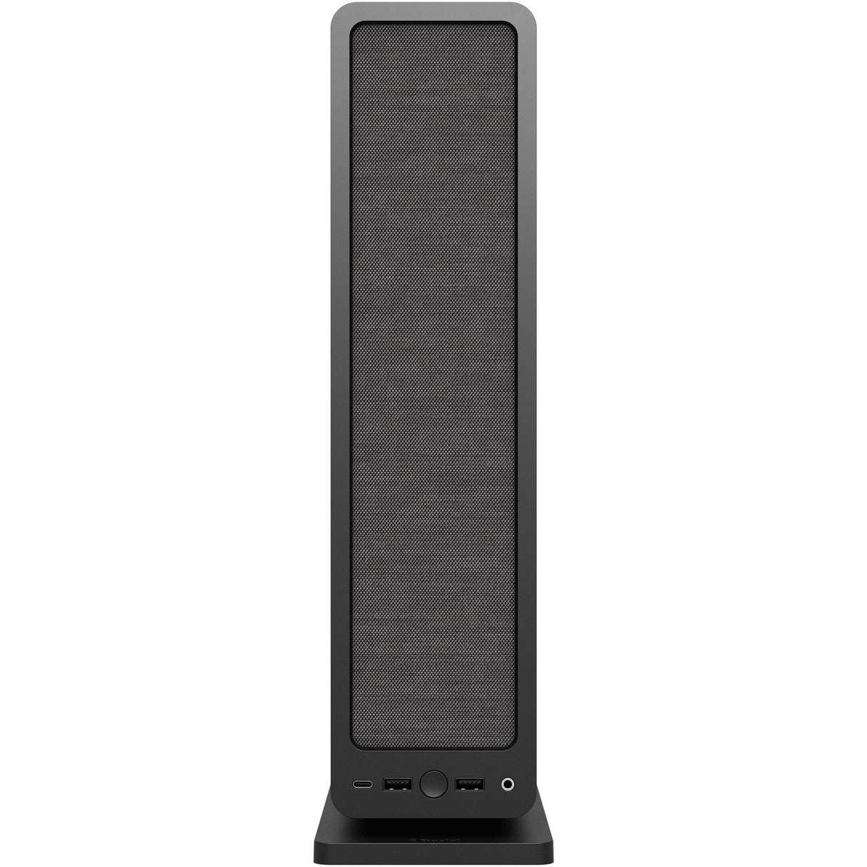 Fractal design ridge black mini tower behuizing (zwart | 2x usb-a | 1x usb-c)