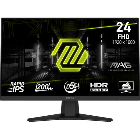 Msi mag 244f 23.8 gaming monitor (black, hdmi, displayport, 200 hz)