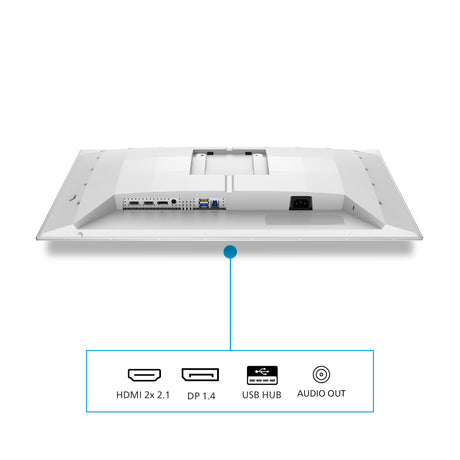 Herní monitor Philips Evnia 6000 27m2n6501l 00 26,5 (bílý, 2x HDMI, port displeje, USB-A, USB-B, G-sync, 240Hz, QD-OLED)