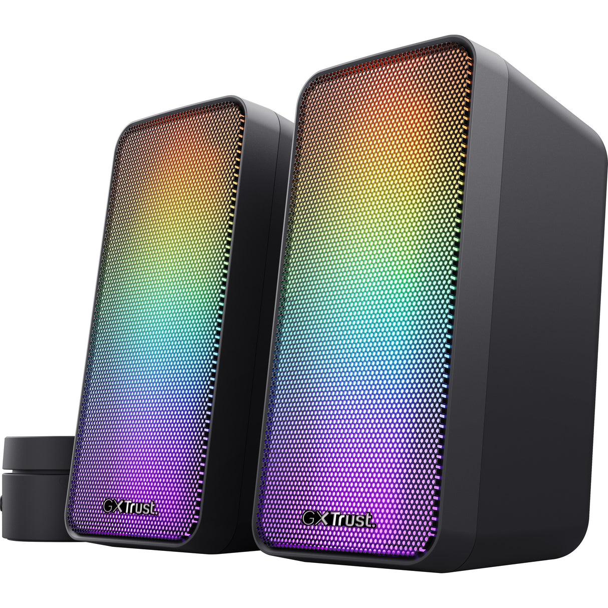 Trust GXT 611 Wezz Illuminated 2.0 RGB Speaker Set PC Speaker (Black, RGB LEDs)