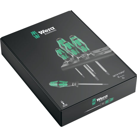 Wera 367 6 Kraftform Plus Screwdriver Set (Black Green, 6-Piece)