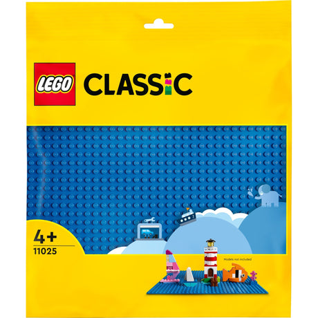 Lego classic blue building plate - 11025