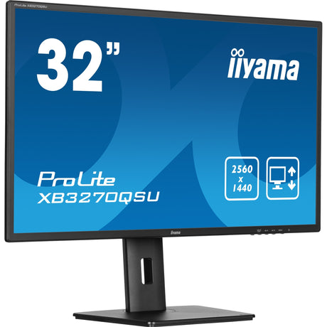 Monitor Iiyama prolite xb3270qsu-b1 31.5 (czarny, HDMI, display port, 3x USB-A, USB-B)