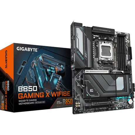 Gigabyte B850 Gaming x WiFi6e, ATX, AMD AM5, B850, 4x DDR5 8200 O.C, 2.5GBE, WiFi 6E, BT 5.3, USB-C