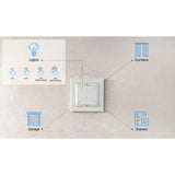 Shelly Blu Wall Switch 4 + Legrand Adapter Switch (white, Bluetooth 4.2)