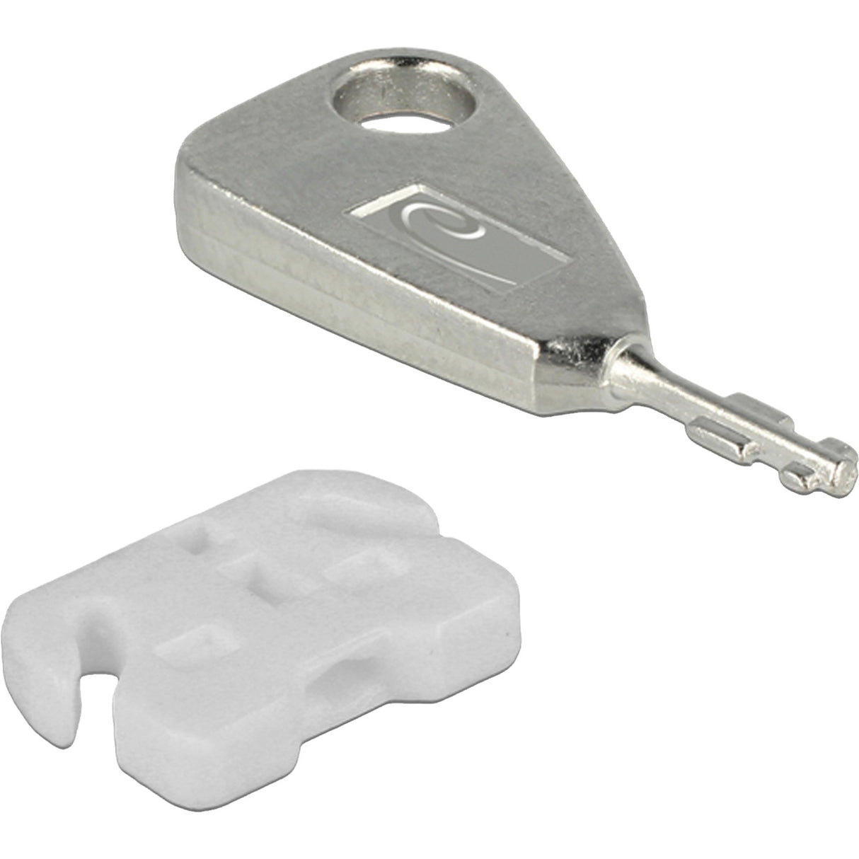 Delock Blokada portu USB do żeńskiego zamka wpuszczanego USB-A (biało-srebrny)