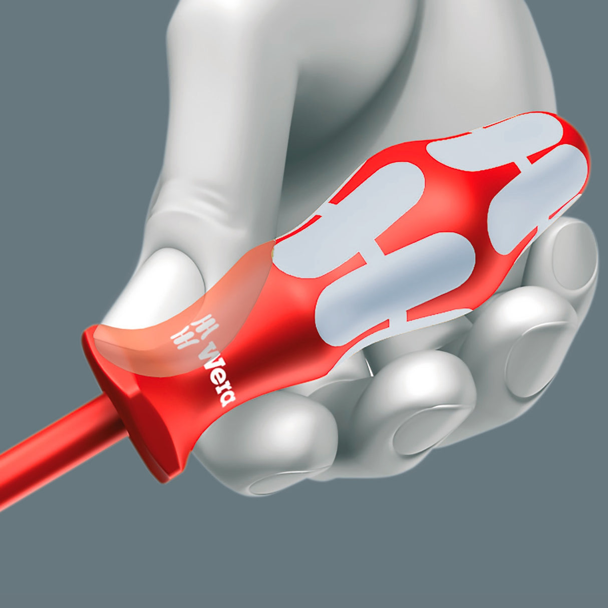 Wera 3160 i 7 Screwdriver Set Kraftform Plus, Stainless Steel + Rack (Red Blue, 7-Piece)
