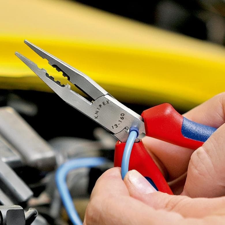 Knipex ledningstenger svart atramentert med plastbelegg 160 mm - 1301160