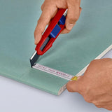 Knipex Cutix Universal Knife Stanley Knife (Red Blue, incl. 2 blades)