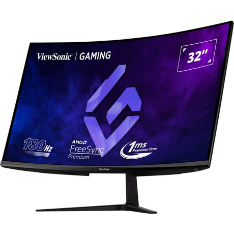Viewsonic vx3218c-2k 32 ukrivljen igralni monitor (črn, 2x HDMI, 1x zaslonska vrata, 180 Hz)