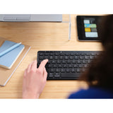 Trust Lyra Compact Wireless Keyboard (black, US layout, scissor switches, 2.4 GHz USB, Bluetooth, 65%)