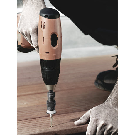 Wera 881/4/1 SB depth stop with variable screw depth adjustment, 1/4" x 95 mm bit (black/green)