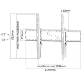 Neomounts lfd-w2000 TV wall mount bracket (black)