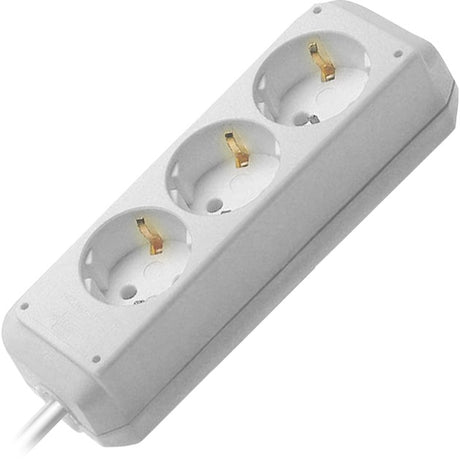 Brennerstuhl eco-line Steckdosenleiste 3-fach weiß 1,5m h05vv-f 3g1,5