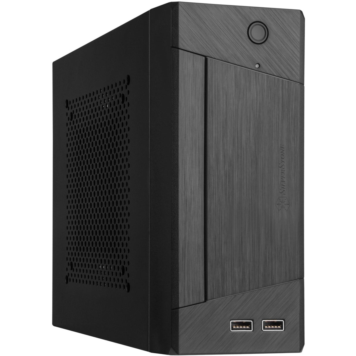 Silverstone sst-ml10b htpc behuizing (zwart | 2x usb-a)