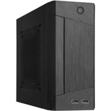 Silverstone sst-ml10b htpc behuizing (zwart | 2x usb-a)