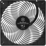 Silverstone luftpenetrator 184i argb kassevifte (svart, 180 x 180 x 32 mm, pwm)