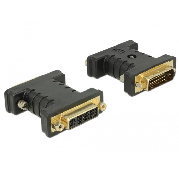 Adaptér Delock dvi 24+1 samec na dvi 24+5 samica (čierny)