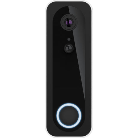Trust draadloze video deurbel - doorcam-3000 - accu oplaadbaar met usb-c - 2k 3mp - geen abonnementskosten - inclusief chime - deurbel met camera - wit