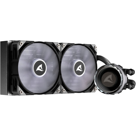 Sharkoon s80 rgb vodní chlazení (černý, 4pinový pwm konektor ventilátoru)