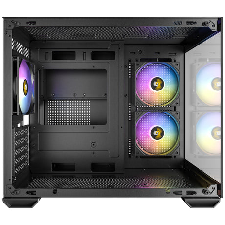 Antec cx600m argb mini tower housing (black | 3x usb-a | tempered glass)