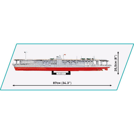 Cobi akagi aircraft carrier constructiespeelgoed (schaal 1:300)